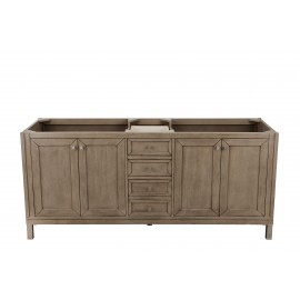 Chicago Whitewashed Walnut 72" Double (Vanity Only Pricing)